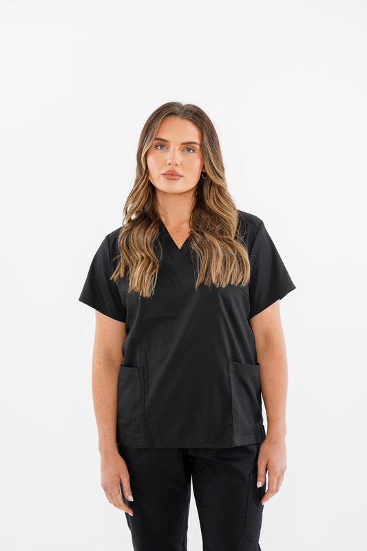 Black Jogger Scrub Set - SALE