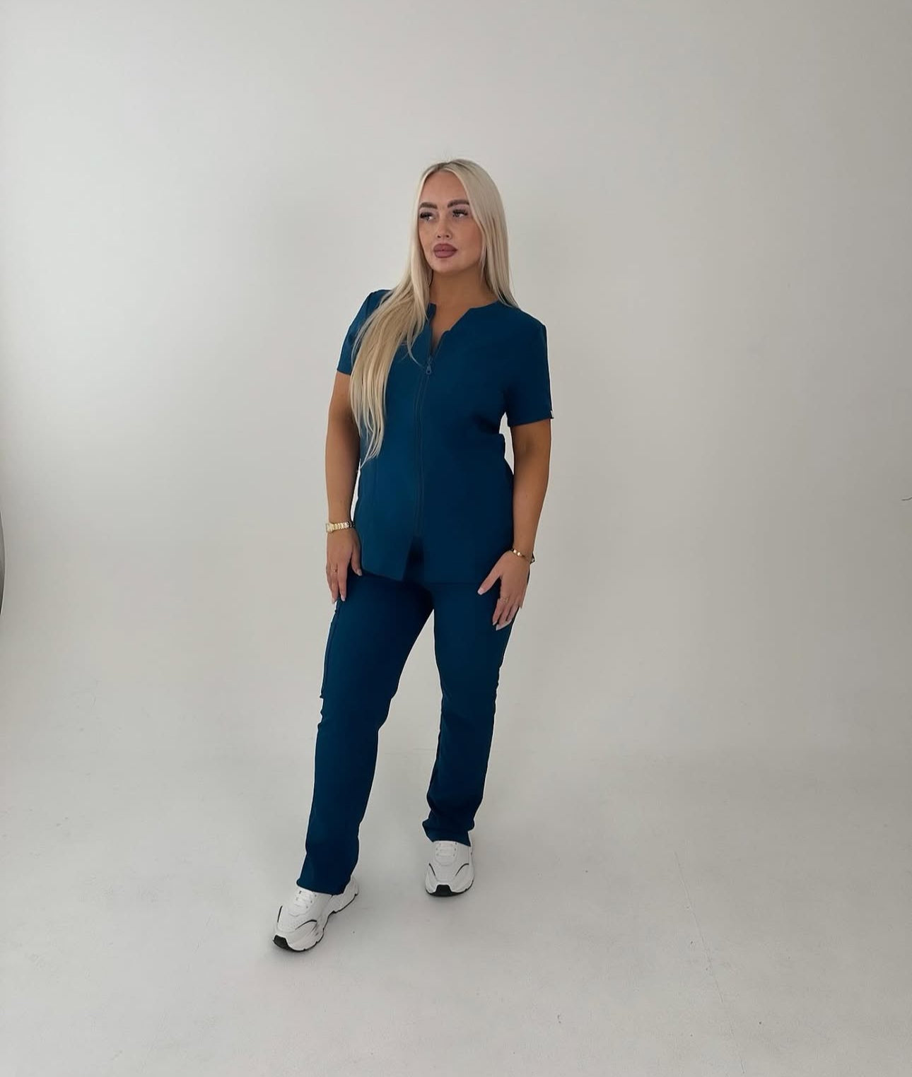 Classic Beauty Tunic Set Blue