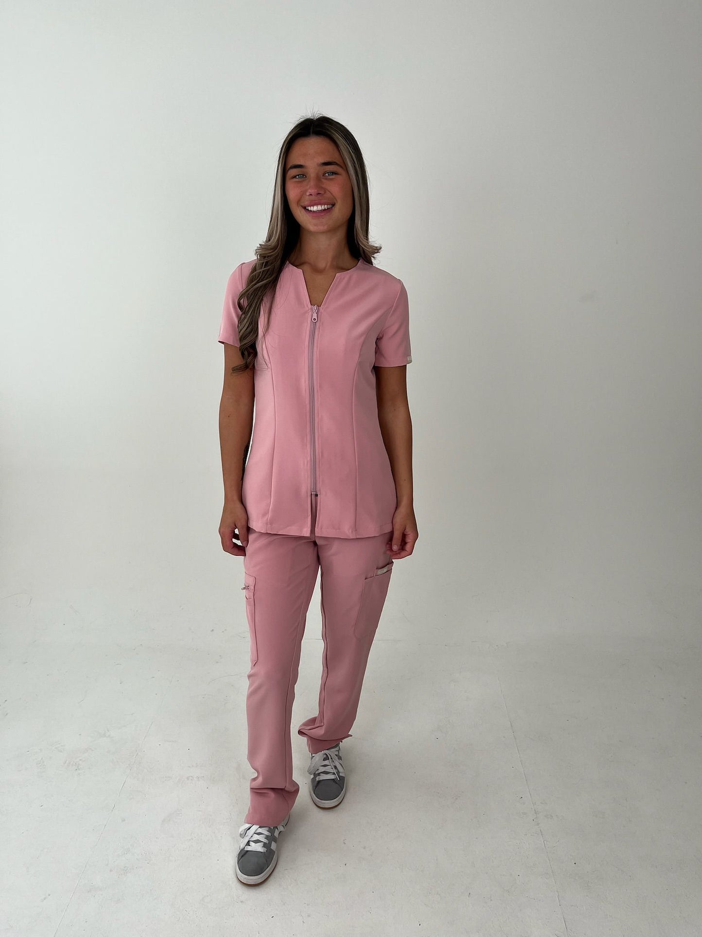 Classic Beauty Tunic Set Pink