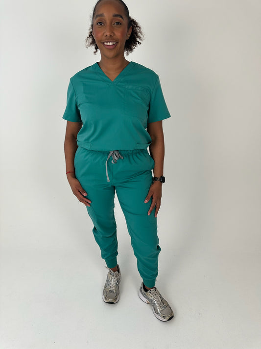 Green Jogger Scrub Set - SALE