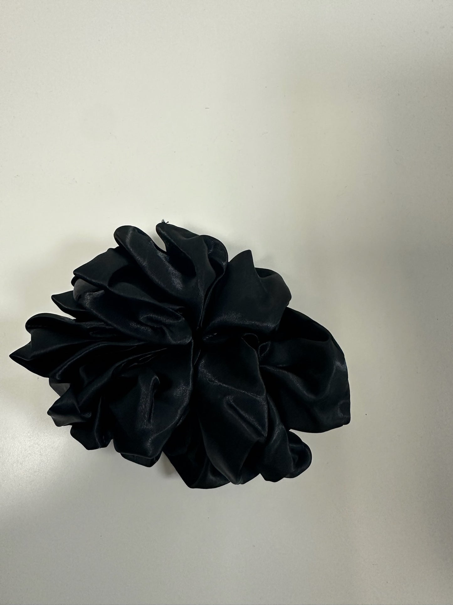 Large Black Hair Scrunchie