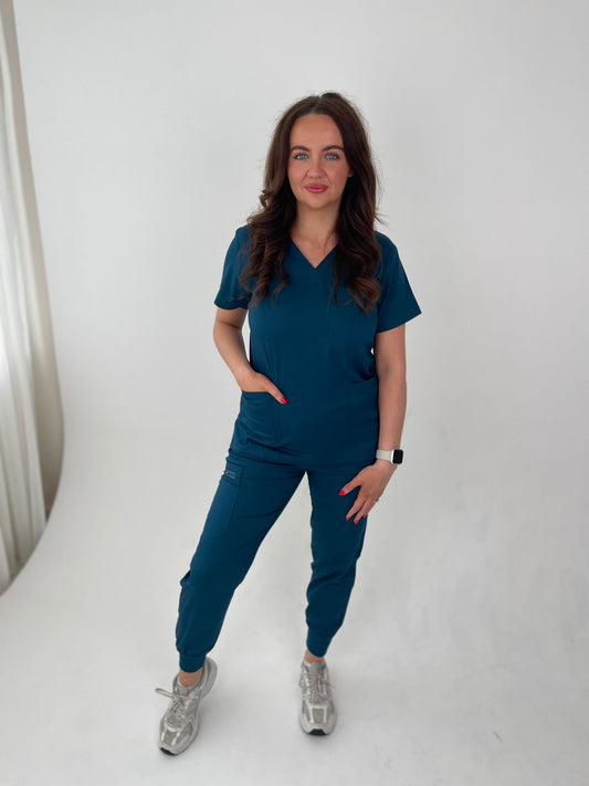 Teal Jogger Scrub Set - SALE