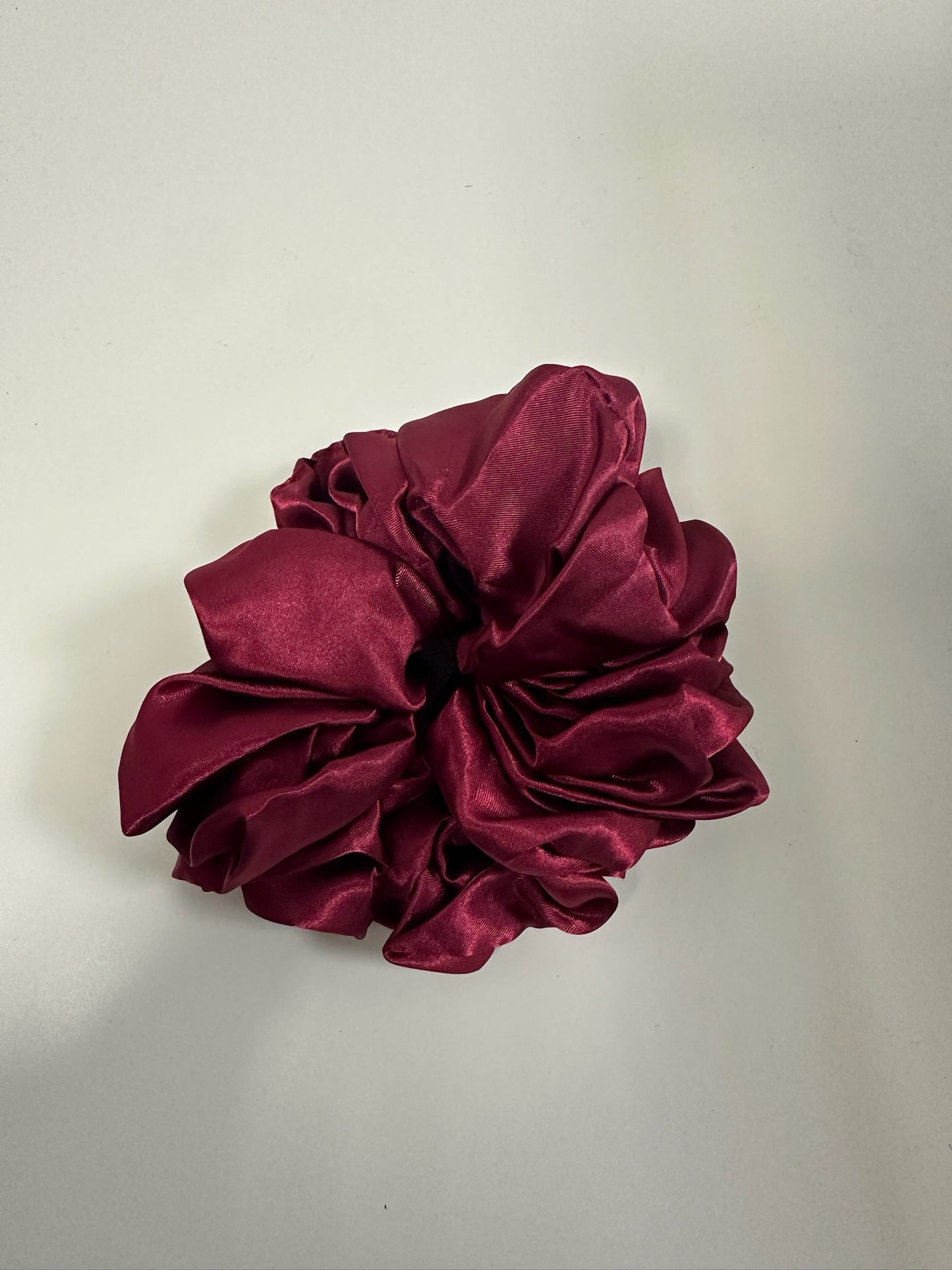 Large Burgundy Hair Scrunchie