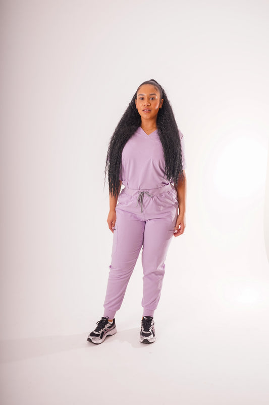 Lilac Jogger Scrub Set - SALE