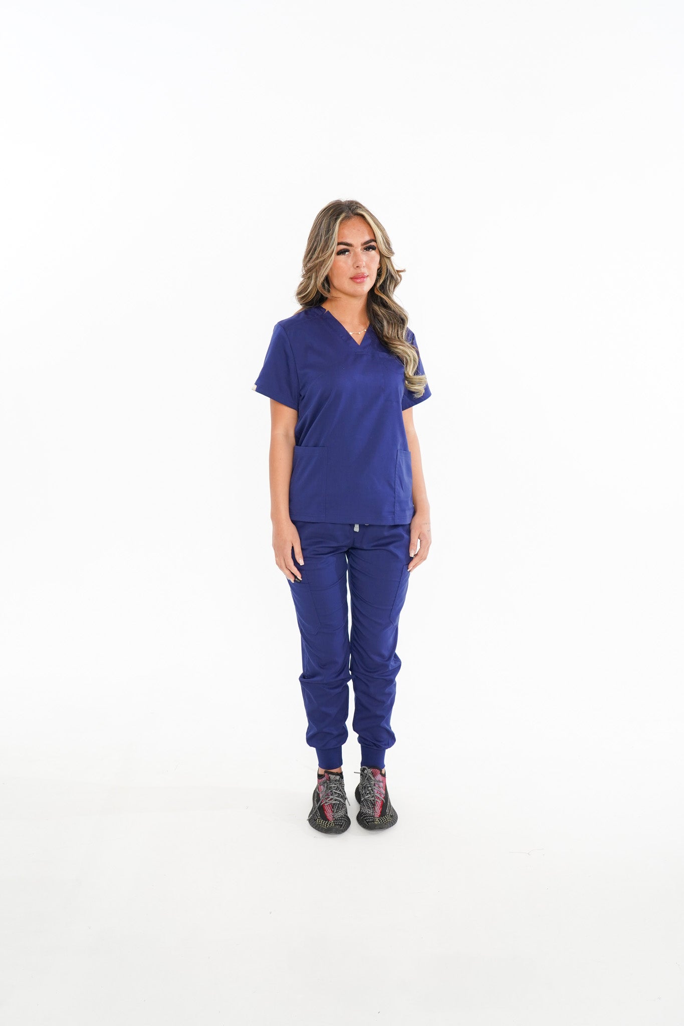 Navy Jogger Scrub Set - SALE