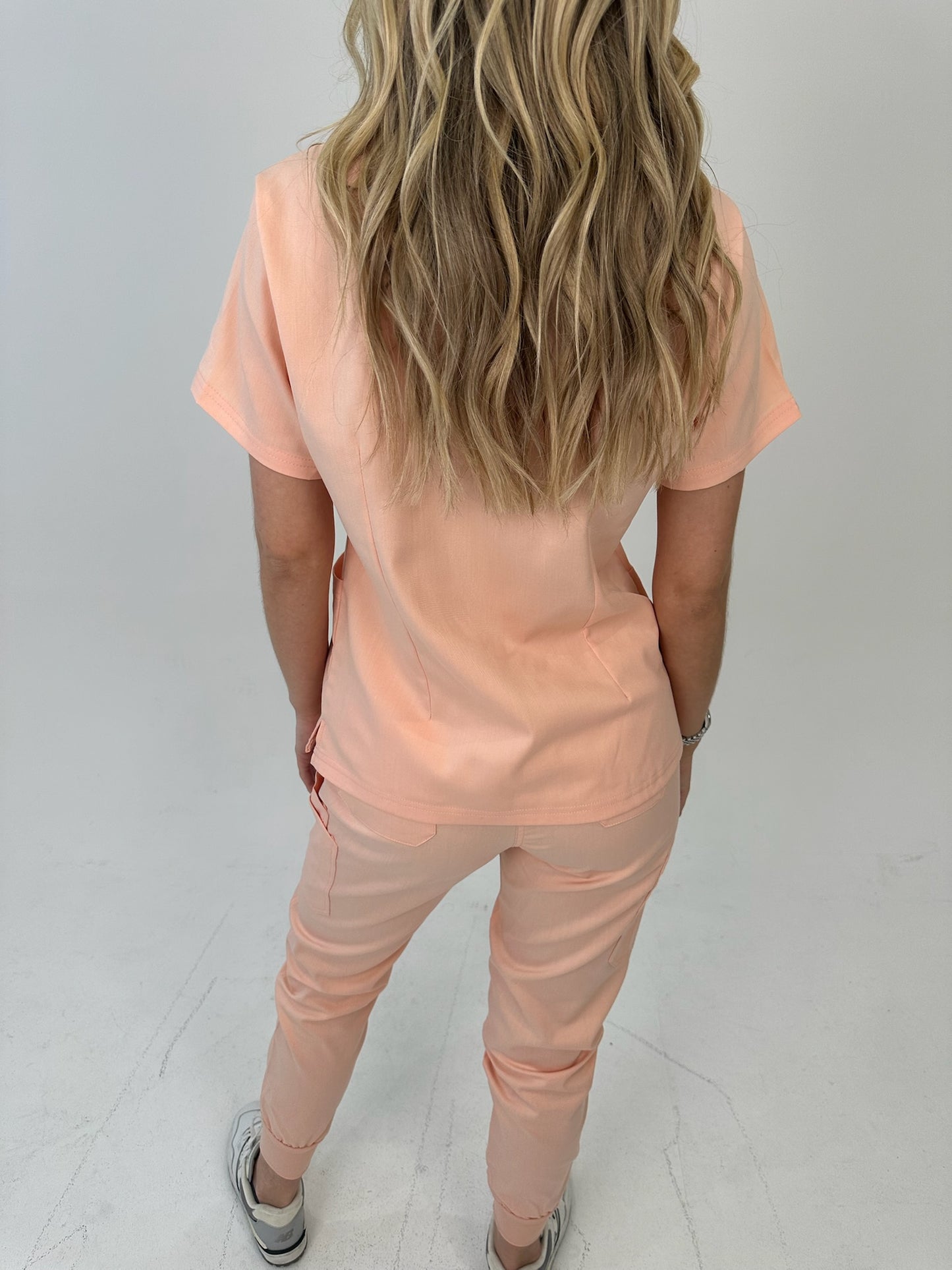 Peach Jogger Scrub Set - SALE